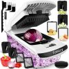 Multifunktionaler Gemüseschneider 4-in-1 – Spiralschneider, Julienneschneider & Hobel in Weiß· 🔥 Angebot endet bald